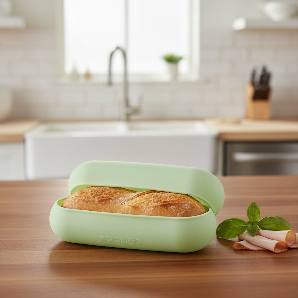 Durable Silicone Baguette Wrap Case for Packed Lunches