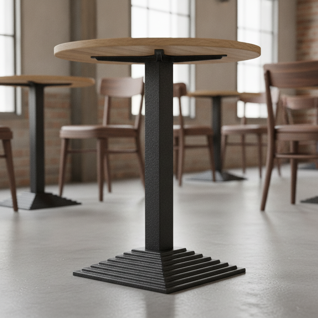 Cast Iron Square Table Base 720mm for Cafés & Restaurants