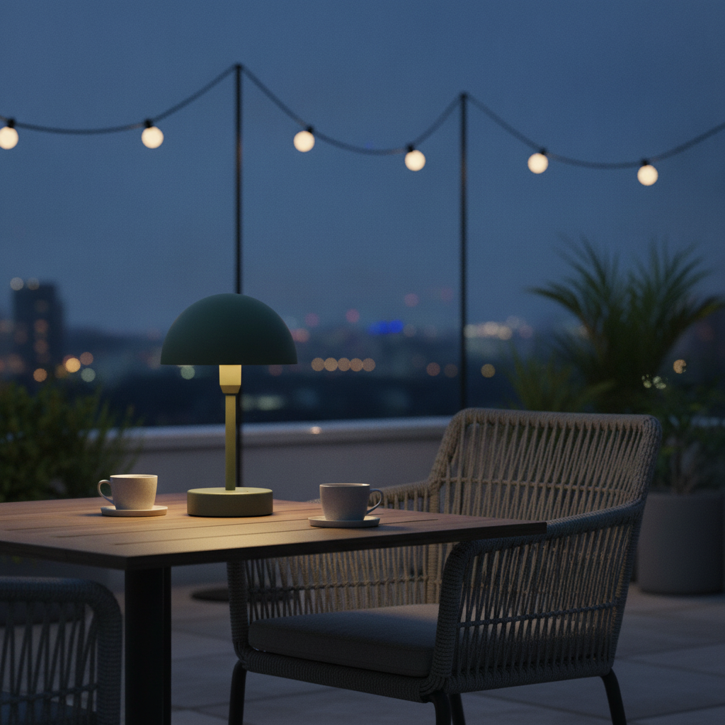Aluminium Outdoor Battery Light for Indoor & Outdoor Use