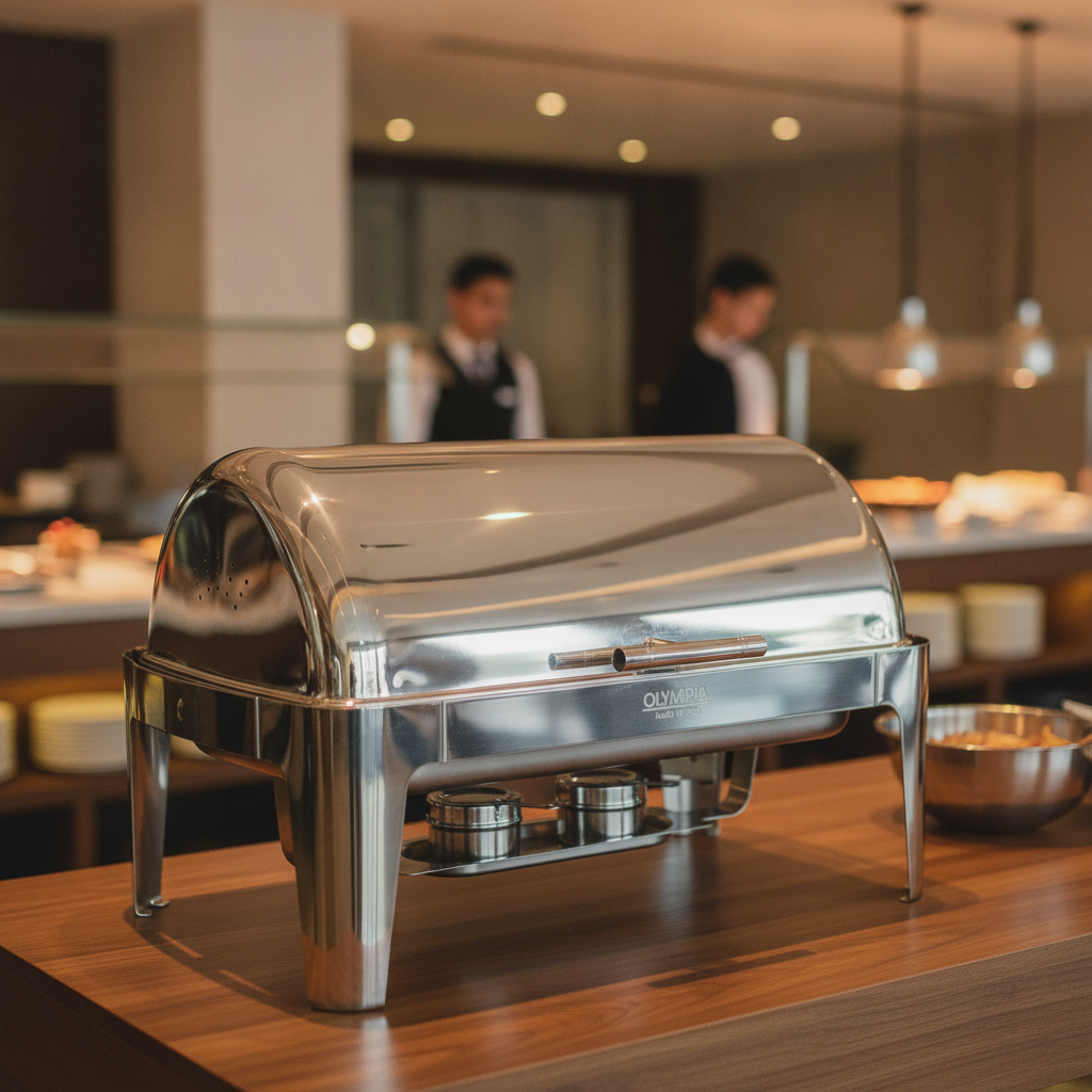 Stainless Steel Roll Top Chafing Dish 9L for Catering & Hospitality