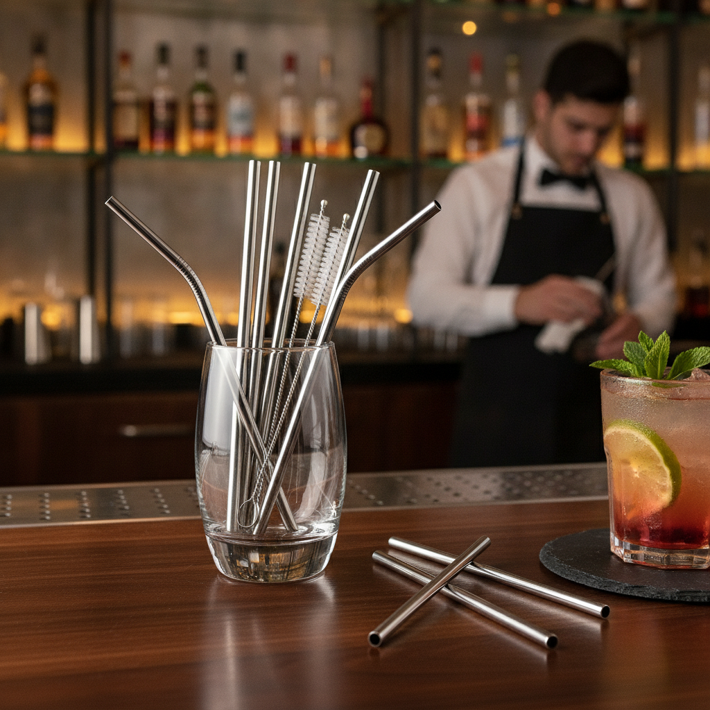 Durable Cocktail Straws for Bars & Pubs