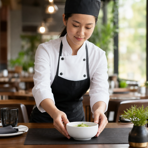 Bowls x 135 58mm White Ceramic for Casual Dining (Pack of 12)