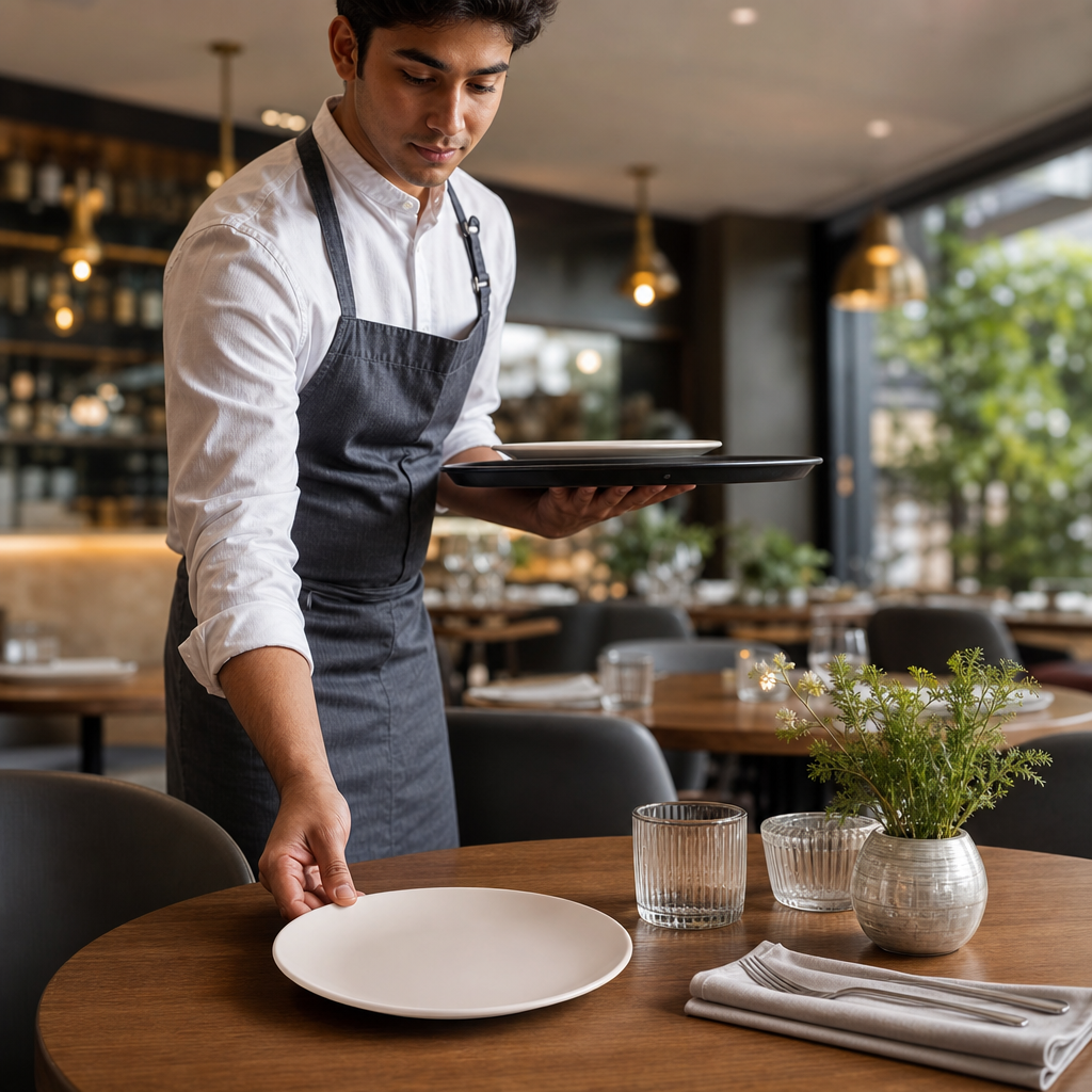 Plates 202mm Porcelain for Casual Dining (Pack of 24)