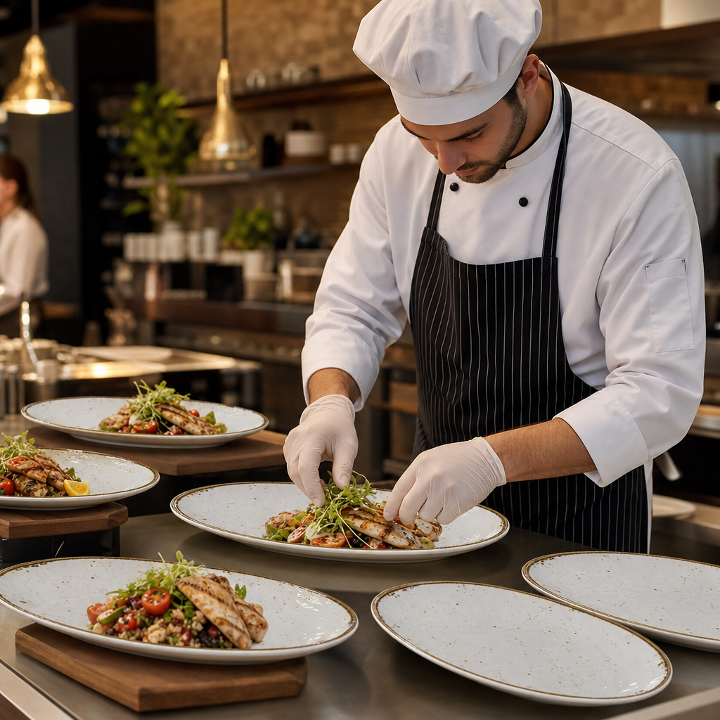 Oval Plates 260mm Melamine for Buffets & Cafés (Pack of 6)