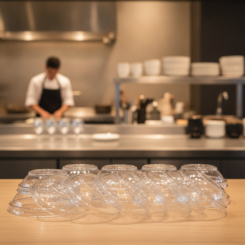 PLA Combo Lids for Cold Cups and Portion Pots (Pack of 1000)