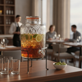 Soda Lime Glass Drinks Dispenser 8L for Catering Events