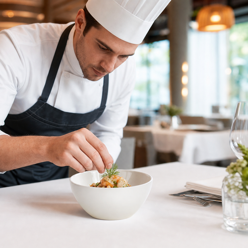Bowls 100mm White Porcelain for Fine Dining (Pack of 12)