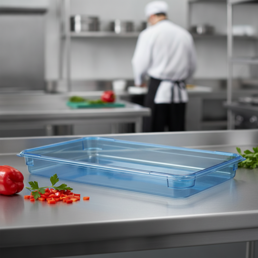 Plastic Food Storage Container GN 1/1 65mm for Efficient Kitchen Use