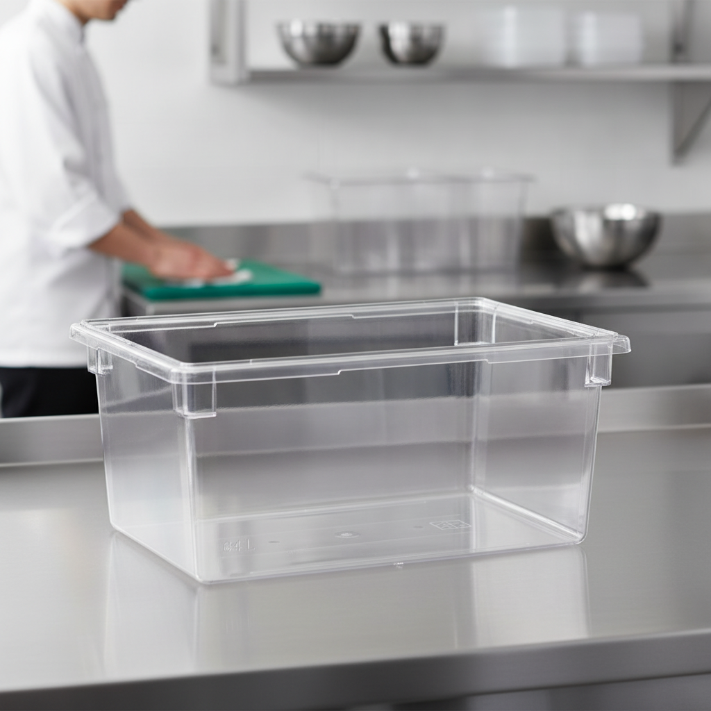Polycarbonate Food Storage Box 64L for Commercial Kitchens