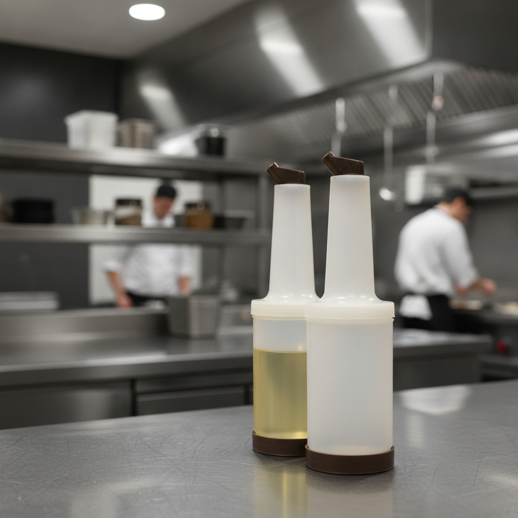 Plastic Pouring Bottle 946ml for Easy Ingredient Storage