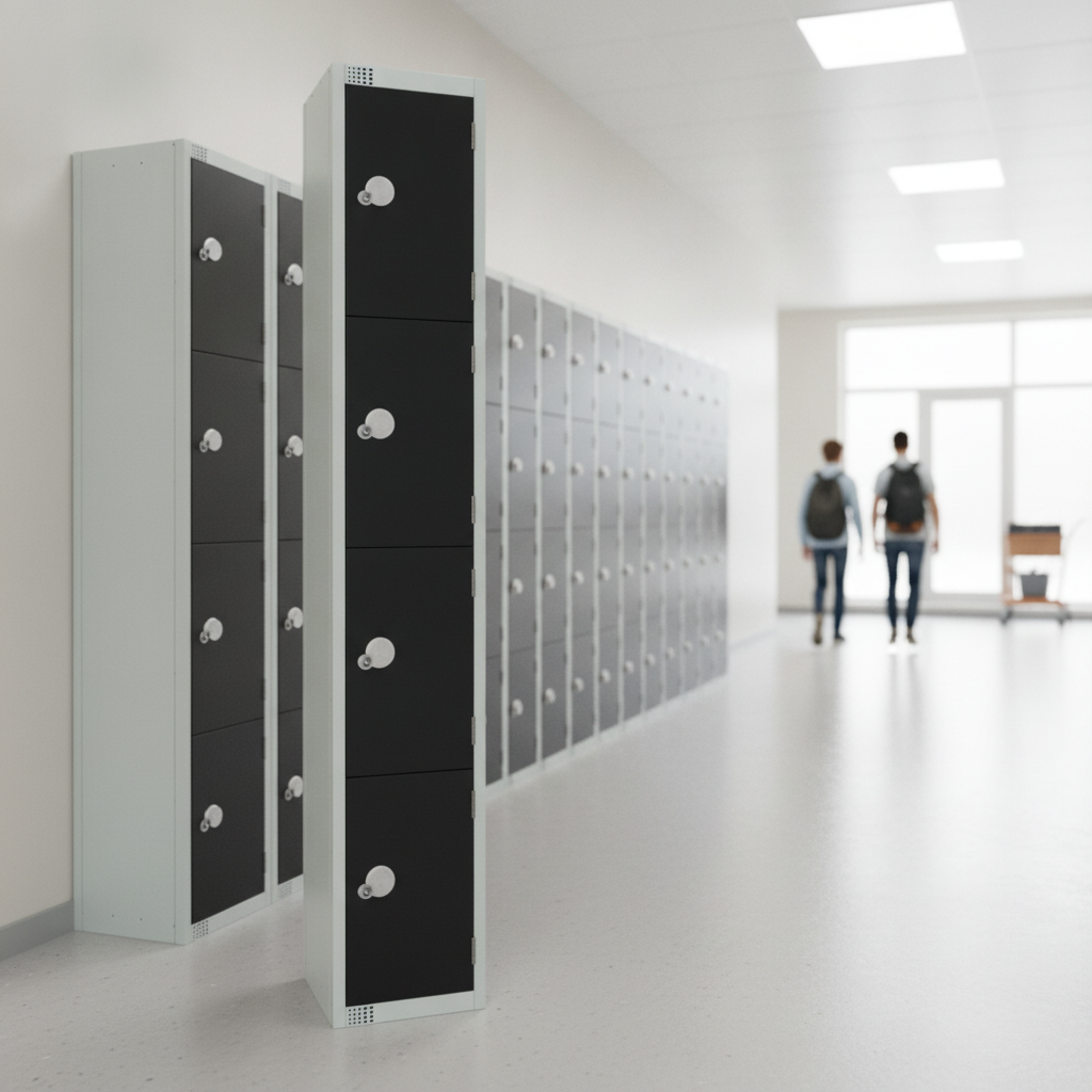 Powder Coated Steel Lockers 450mm Deep for Schools & Workplaces