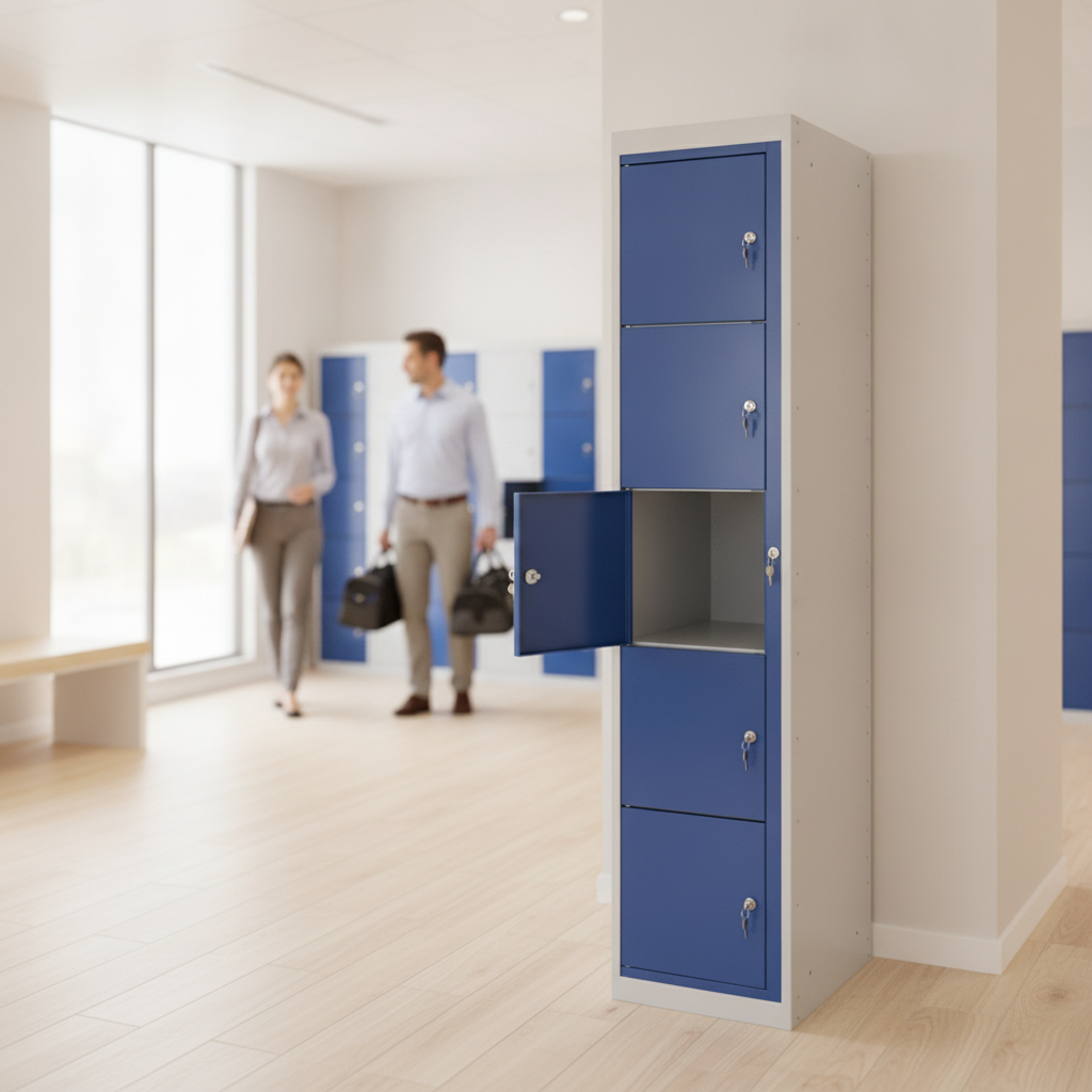 Steel Garment Lockers with Antibacterial Finish for Offices