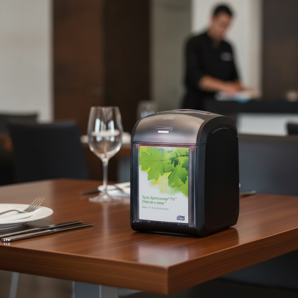 Plastic Black Napkin Dispenser 148x124mm for Easy Access (Pack of 1)