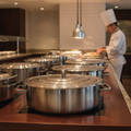 Brushed Stainless Steel Round Chafer 3.8L for Buffets