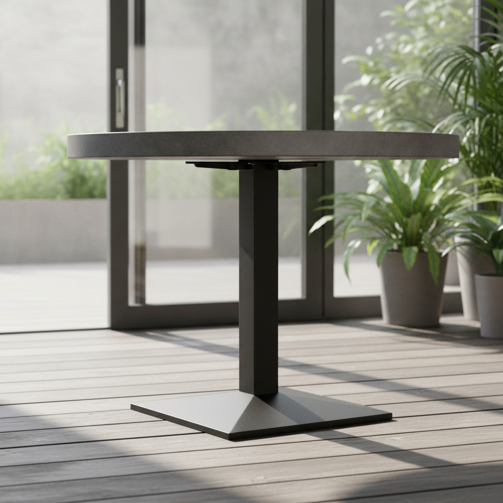 Cast Iron Rectangular Table Base 550x400mm for Indoor & Outdoor Use