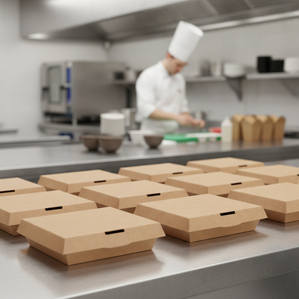 Paperboard Lids for 800ml Food Boxes for Takeaway Use (Pack of 260)