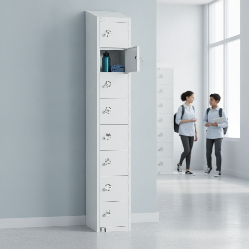 Powder Coated Steel Lockers 450mm Deep for Schools & Workplaces