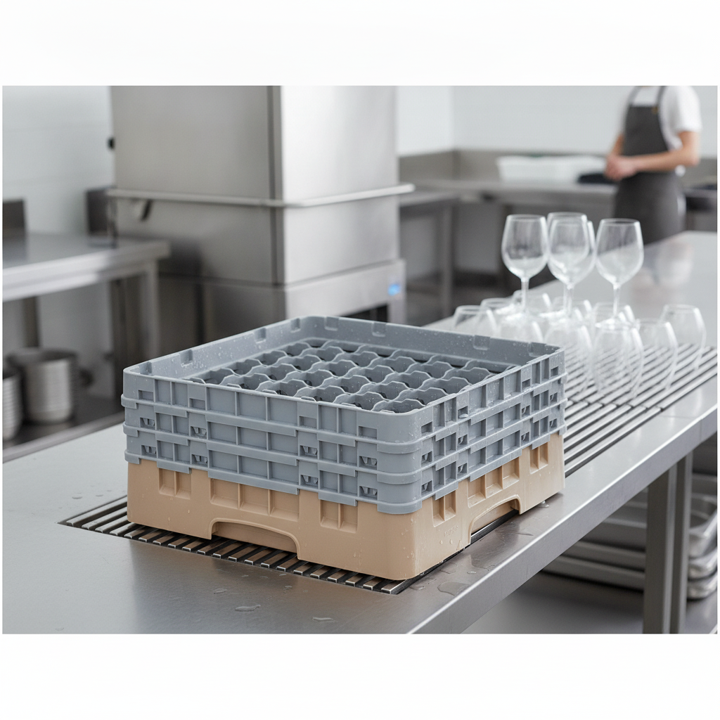 Polypropylene Glasswasher Rack for Efficient Cleaning (Pack of 1)