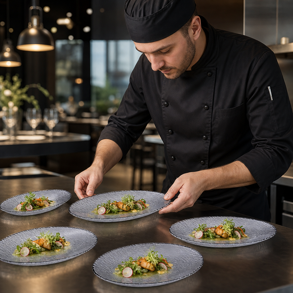 Oval Platters 300mm Glass for Food Presentation (Pack of 6)