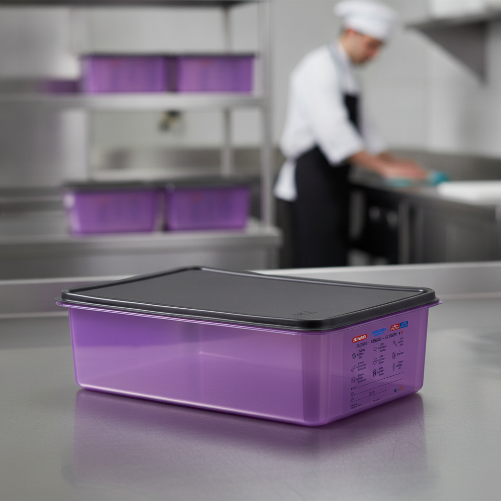 Polypropylene Allergen Food Container 20.5L for Professional Kitchens