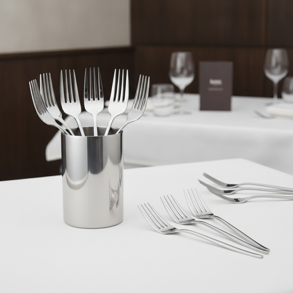 18/0 Stainless Steel Table Forks for Elegant Dining (Pack of 12)