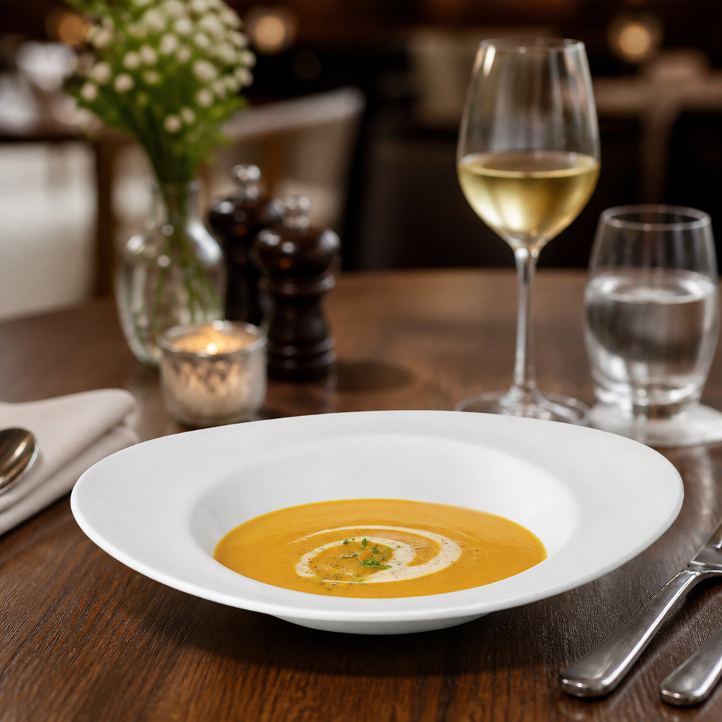 Oval Porcelain Soup Plates 230mm for Gastro Pubs & Restaurants