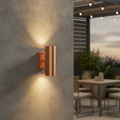 Copper Outdoor Wall Light for Patios & Doorways