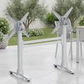 Aluminium Flip Top Dining Table Base 720mm for Outdoor Use