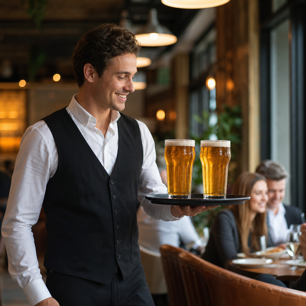 Glass Nonic Beer Glass 570ml for Licensed Venues (Pack of 48)