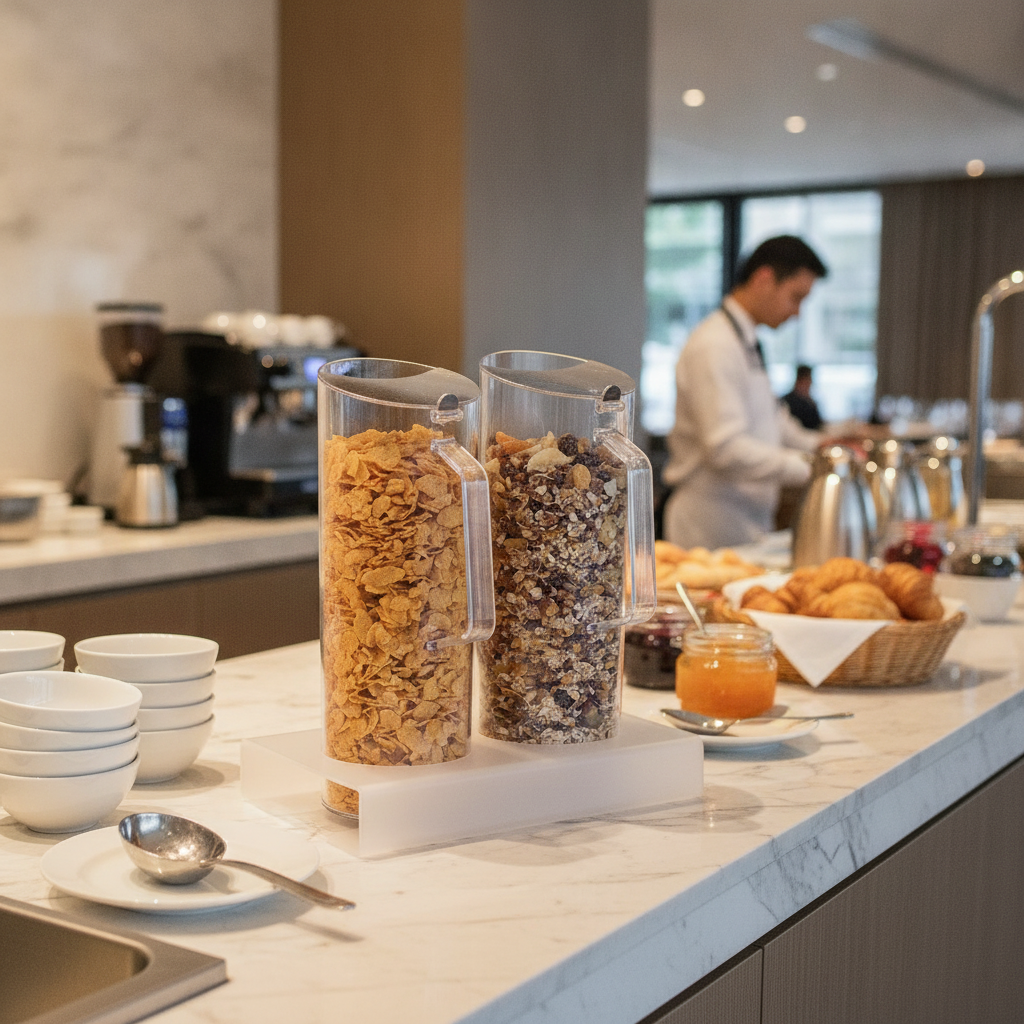 Polycarbonate Cereal Bar Set 1.5L for Breakfast Buffets
