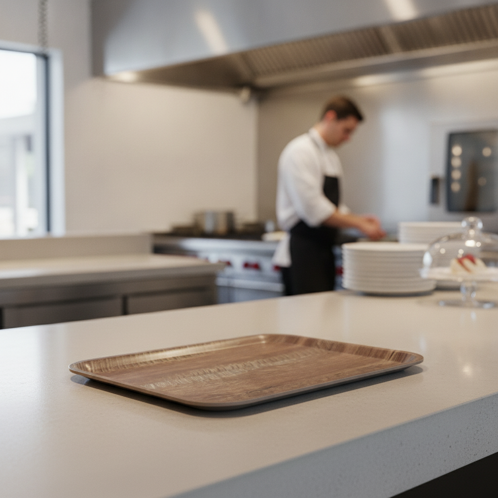 Laminate Rectangular Tray 460mm for Food Service