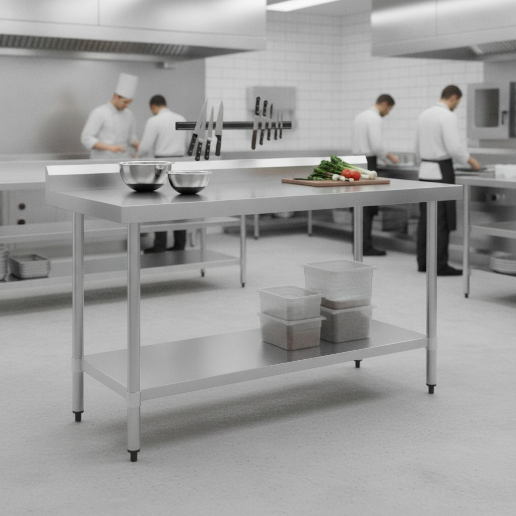 Stainless Steel Prep Table 1500mm for Back-of-House Use