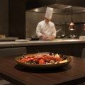 Stainless Steel Seafood Serving Bowl 350mm for Elegant Dining