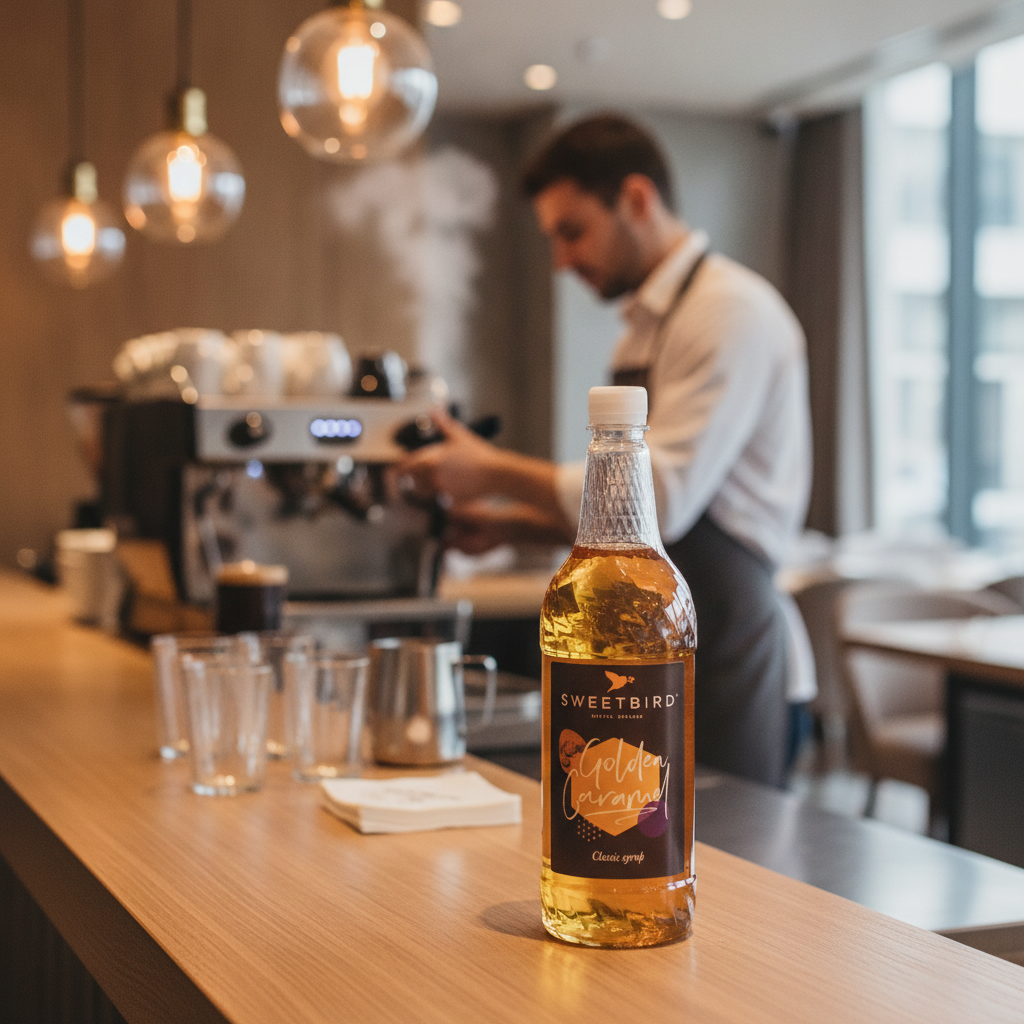 Natural Golden Caramel Syrup 1L for Beverages