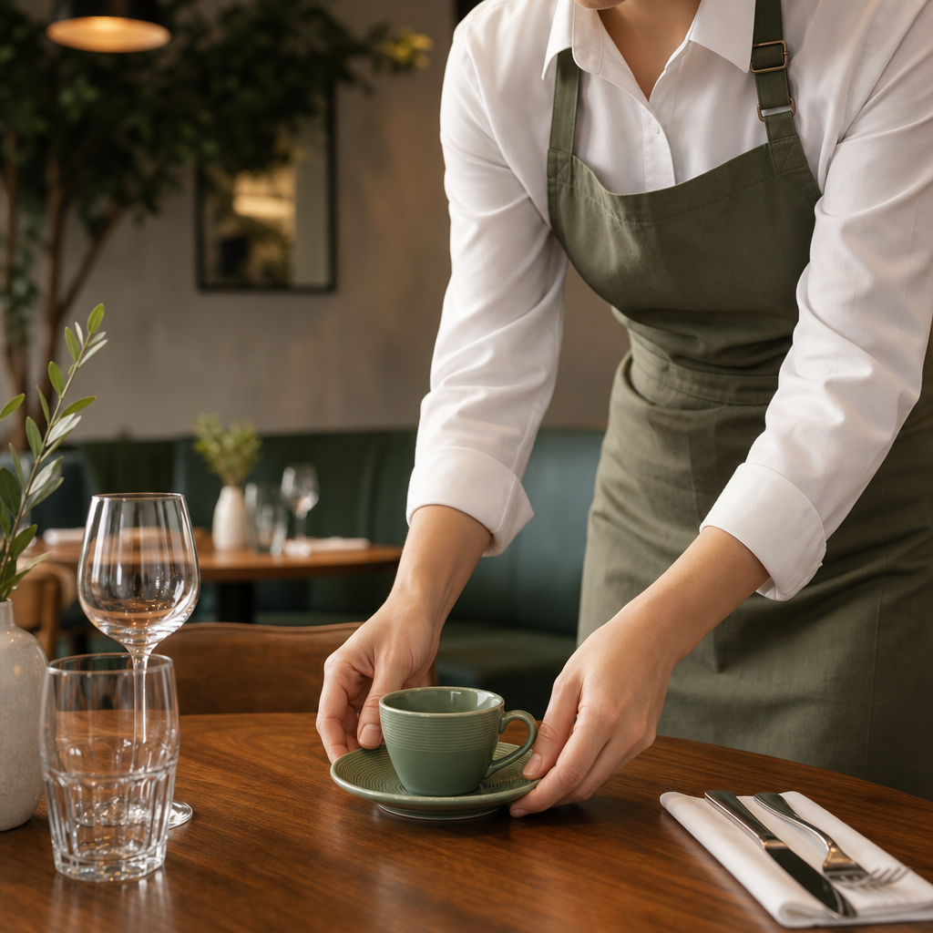 Saucers 152.5mm Green Porcelain for Dining Establishments (Pack of 12)