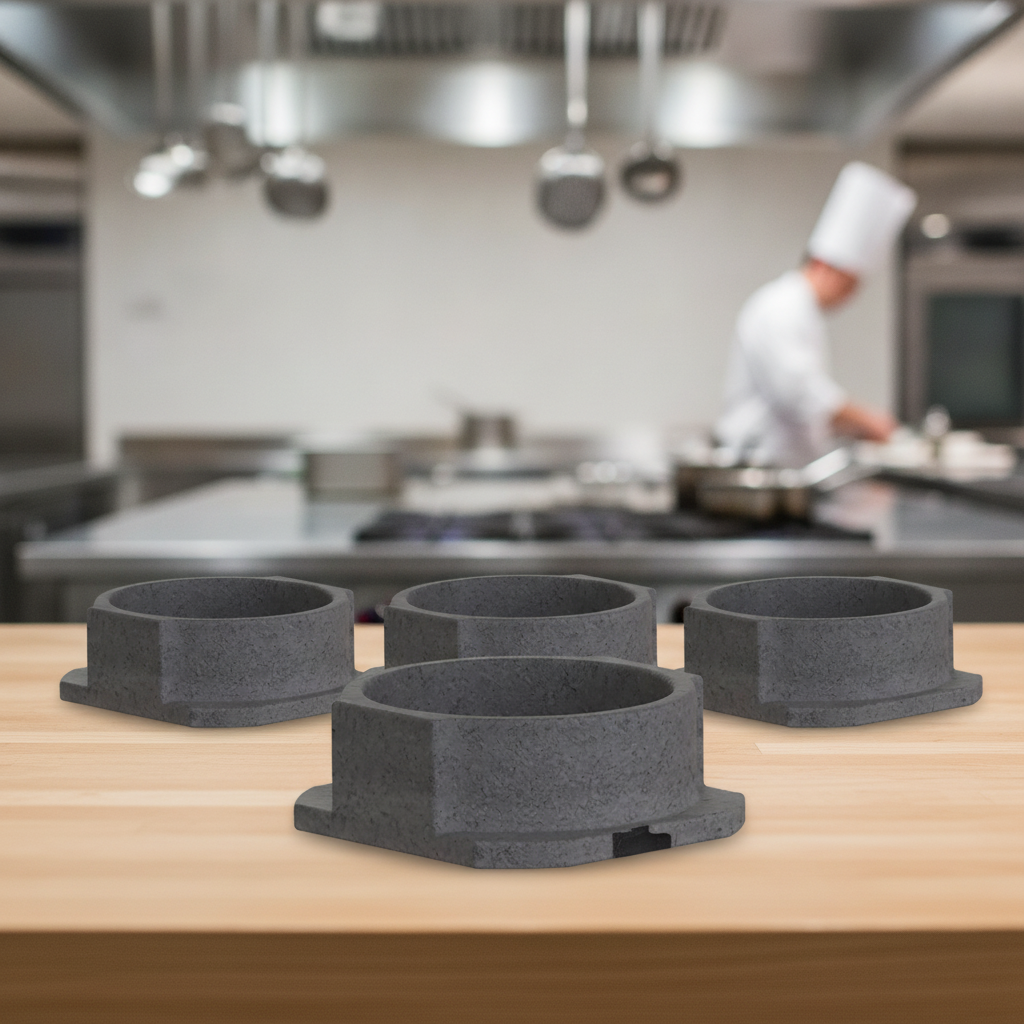 Polypropylene Black GN Insert 140x125mm for Food Presentation