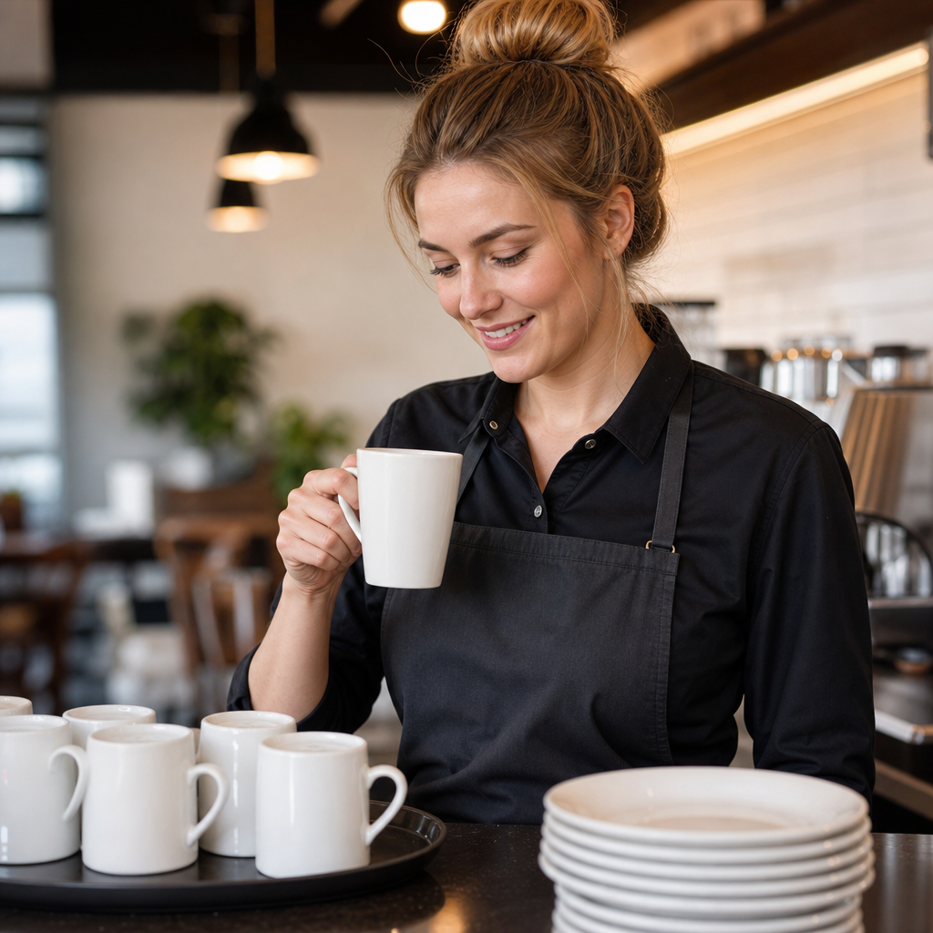 Latte Mugs 340ml Porcelain for Cafés & Restaurants (Pack of 24)