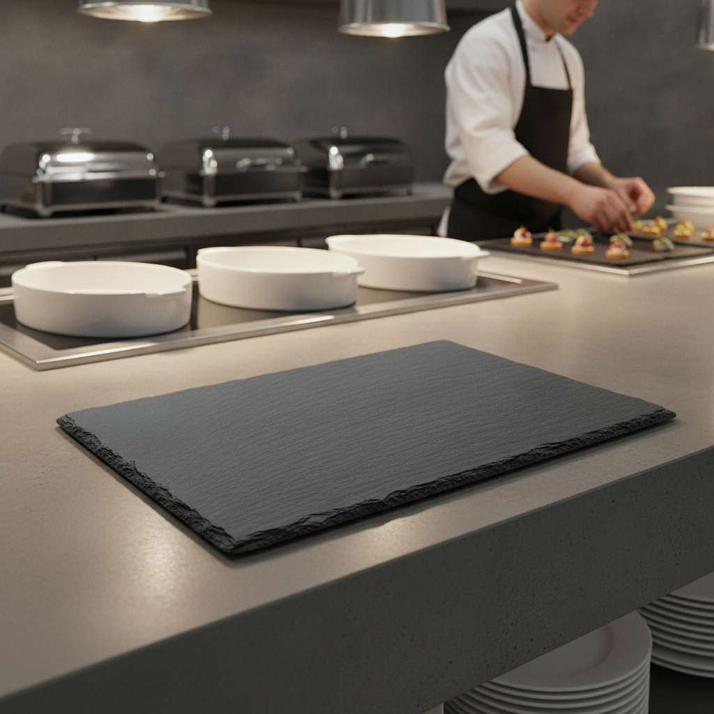 Slate Tray 325x265mm for Buffet Settings