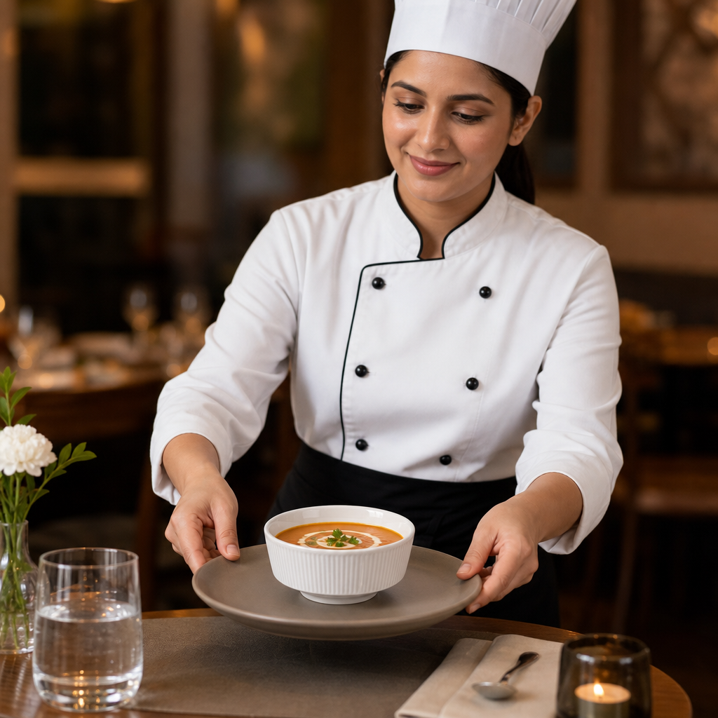 Soup Bowls 0.4L Vitrified Ceramic for Catering (Pack of 12)