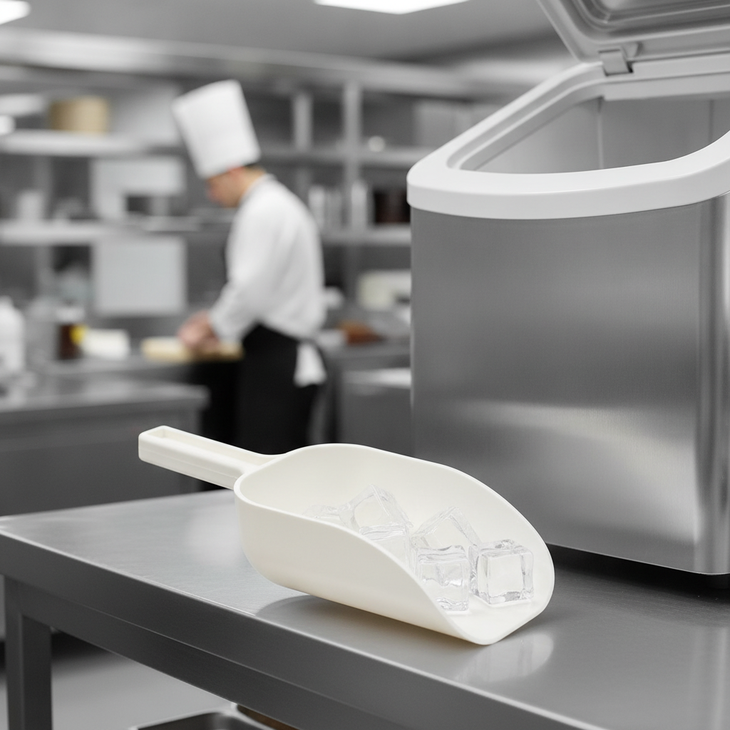Plastic Ice Scoop 150x64mm for Ice Makers