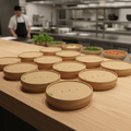 Kraft Paper Round Lid 150mm for Takeaway Food Containers (Pack of 300)