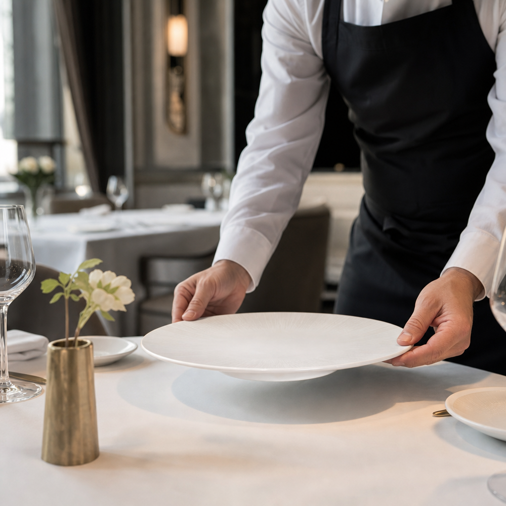 Plates 310mm Bone China for Fine Dining (Pack of 6)
