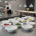 Bagasse Round Bowls 10oz for Festivals & Catering (Pack of 50)