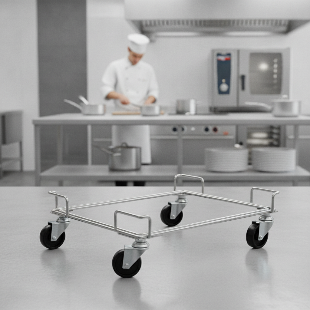 Dolly for Tray Dispenser Unit 60kg Capacity for Commercial Use