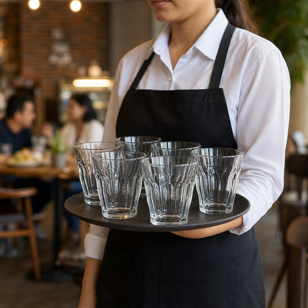 Tempered Glass Tumbler 200ml for Commercial Use (Pack of 6)