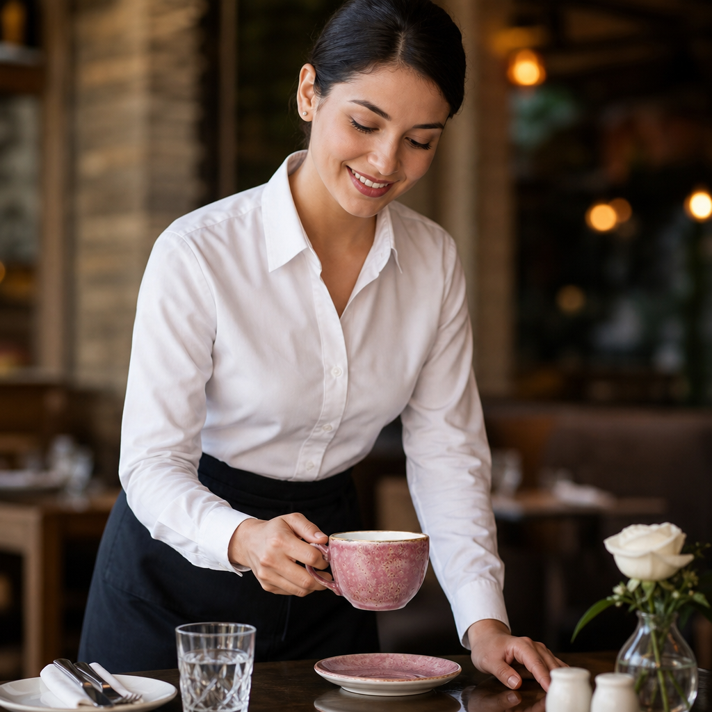 Alumina Cup 228ml Pink Vitrified Ceramic for Creative Dining (Pack of 12)
