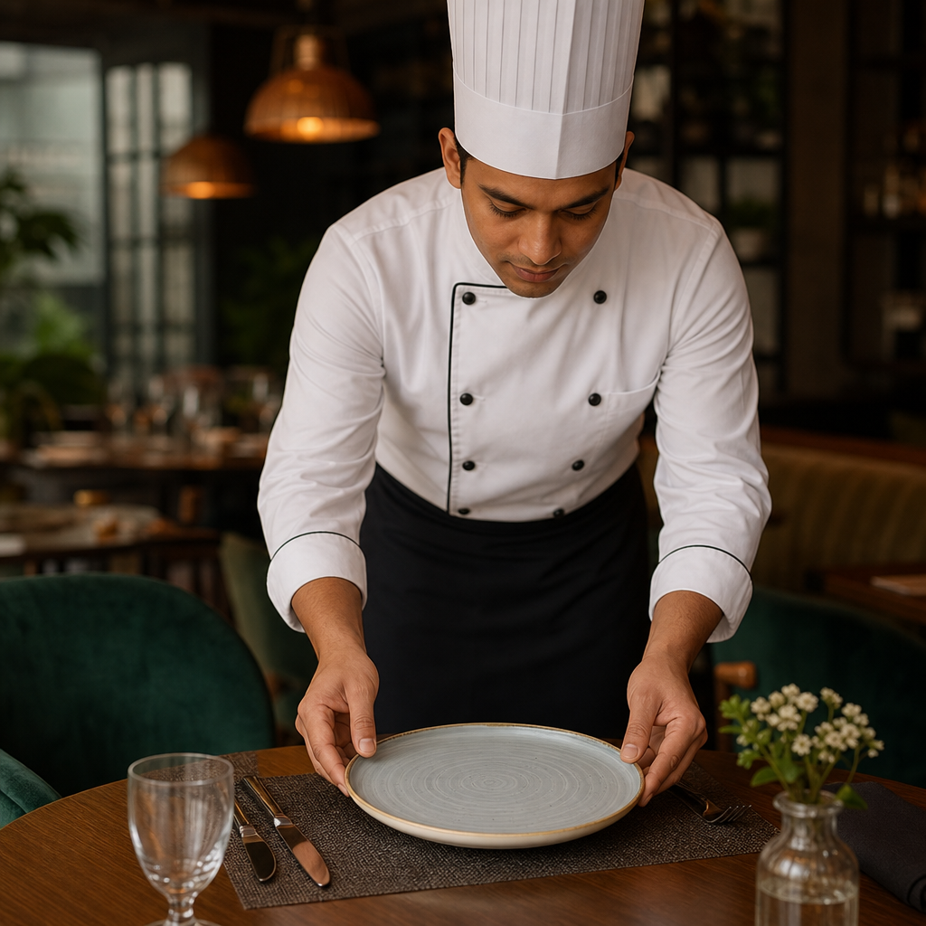 Walled Plates 257mm Vitrified Ceramic for Dining (Pack of 6)