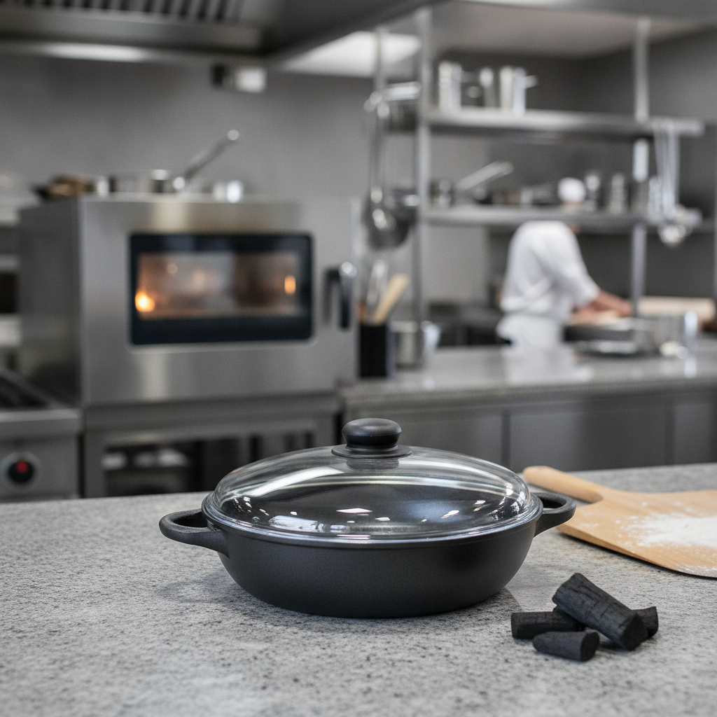 Cast Aluminium Casserole Dish 280mm for Charcoal Ovens
