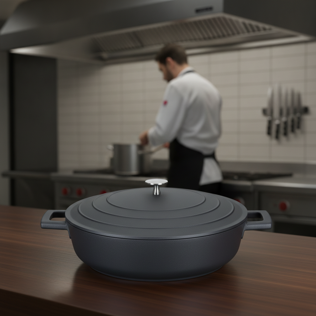 Cast Aluminium Casserole Dish 4L for Versatile Cooking