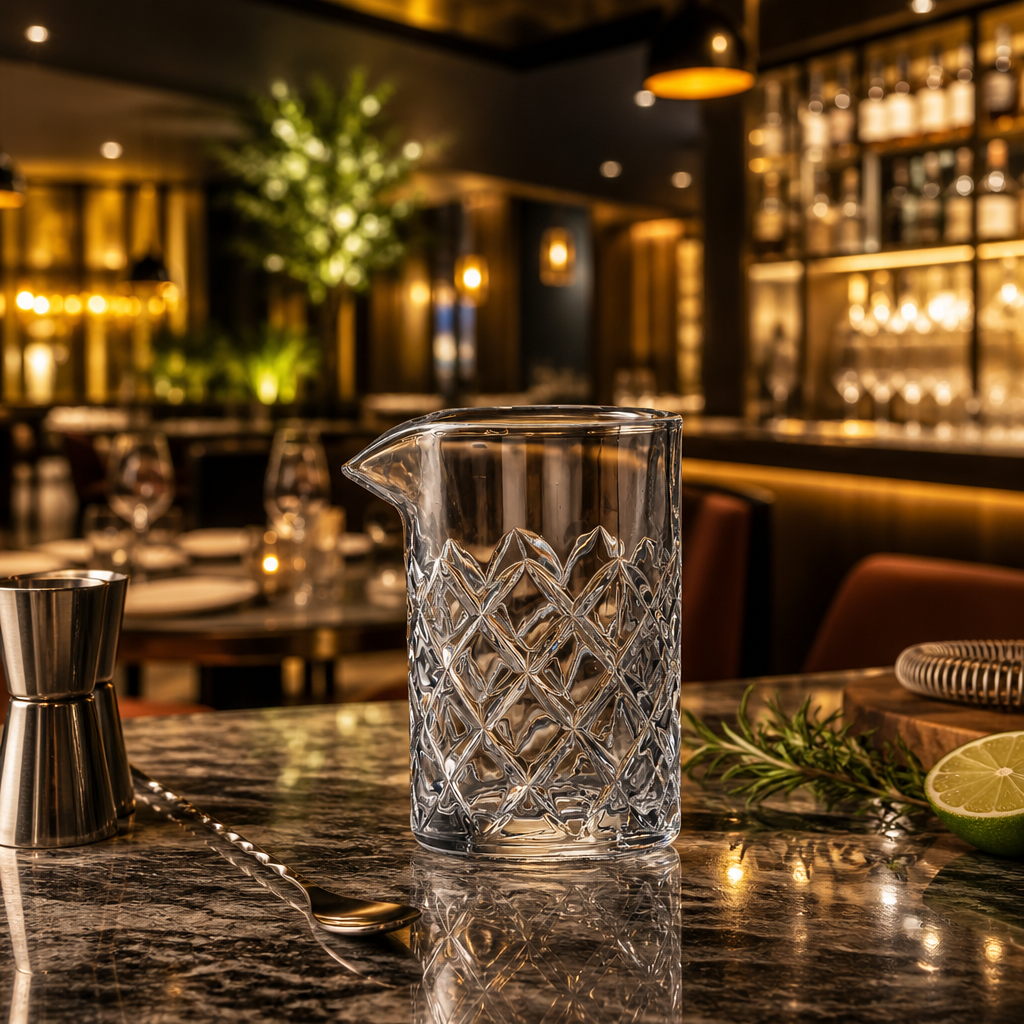 Glass Cocktail Mixing Glass 400ml for Bars & Pubs